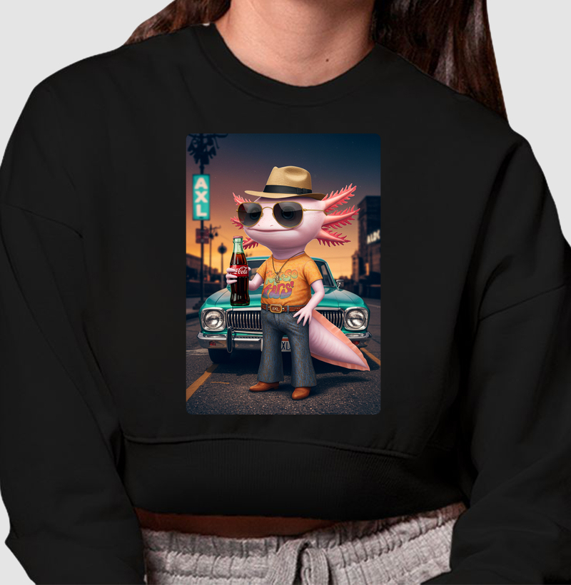 Cropped Moletom - AXL, Curtindo uma Coca - Cola (01)