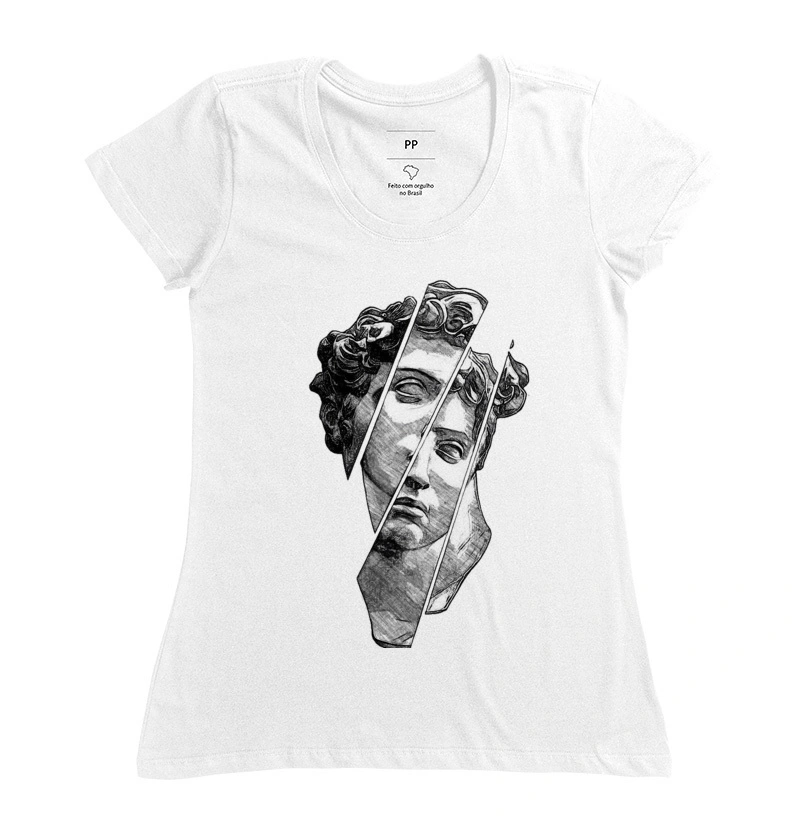 Camiseta Feminina Estatua de David