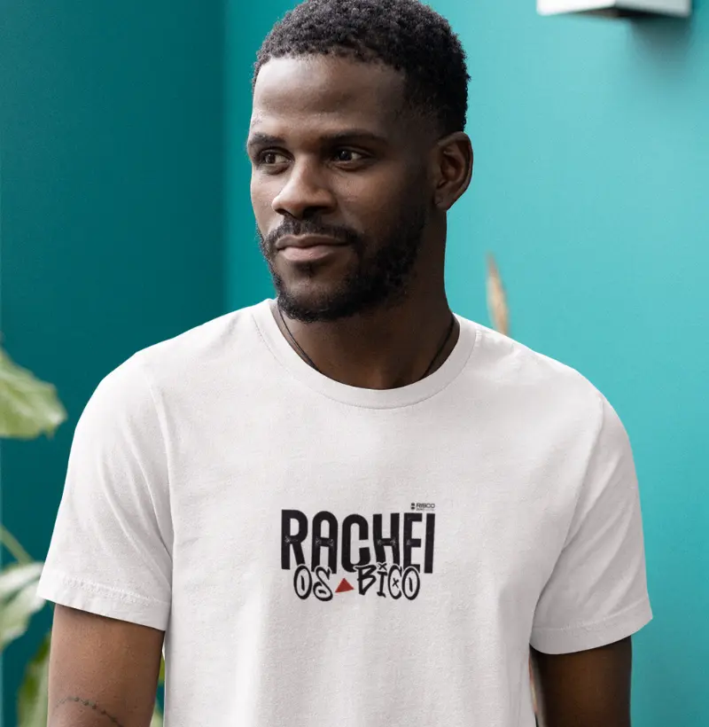 T-Shirt Masculino Branca - Rachei os Bico