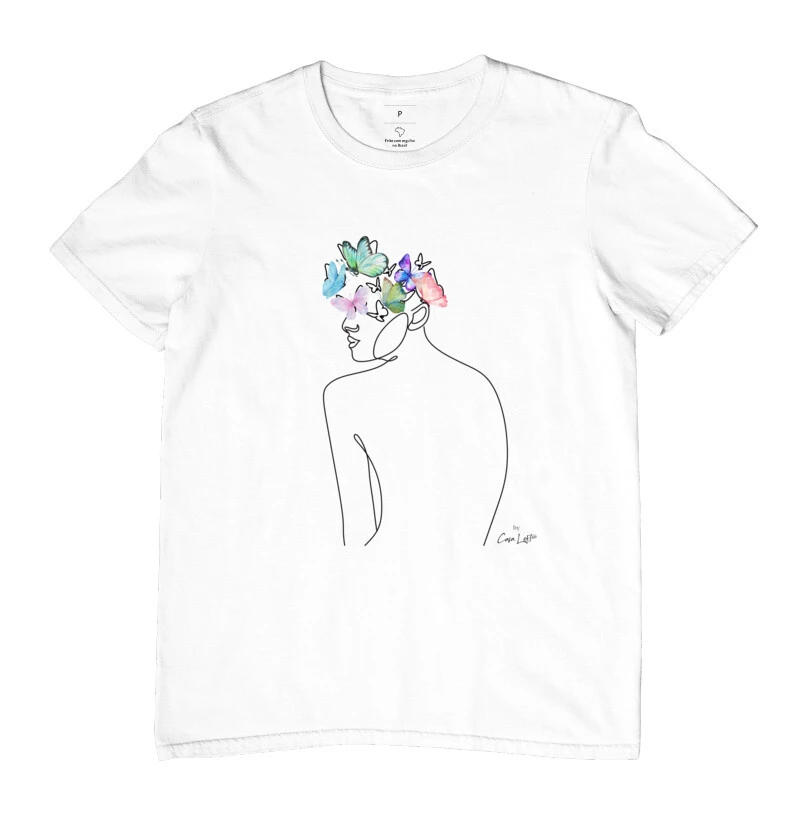 Camiseta Mulher Borboleta cl320
