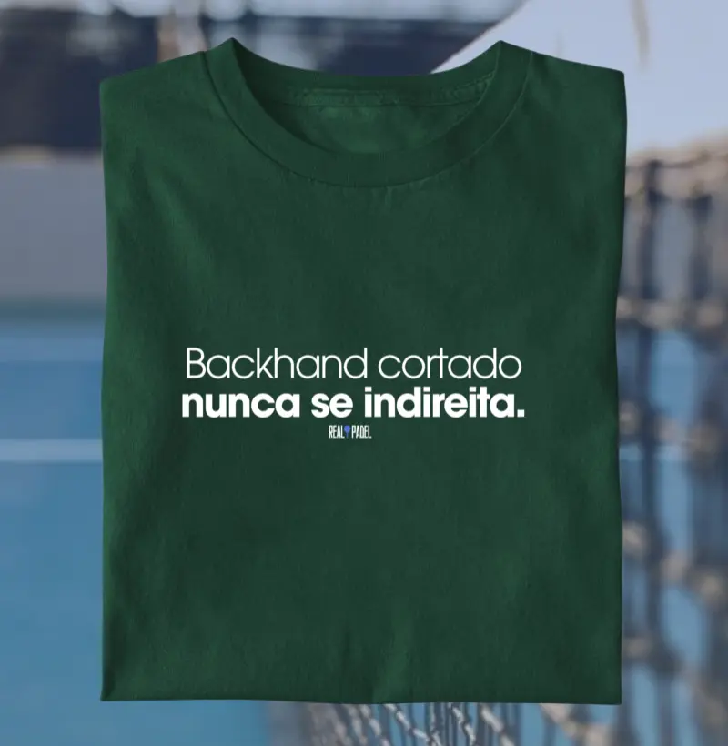 Backhand cortado nunca se indireita