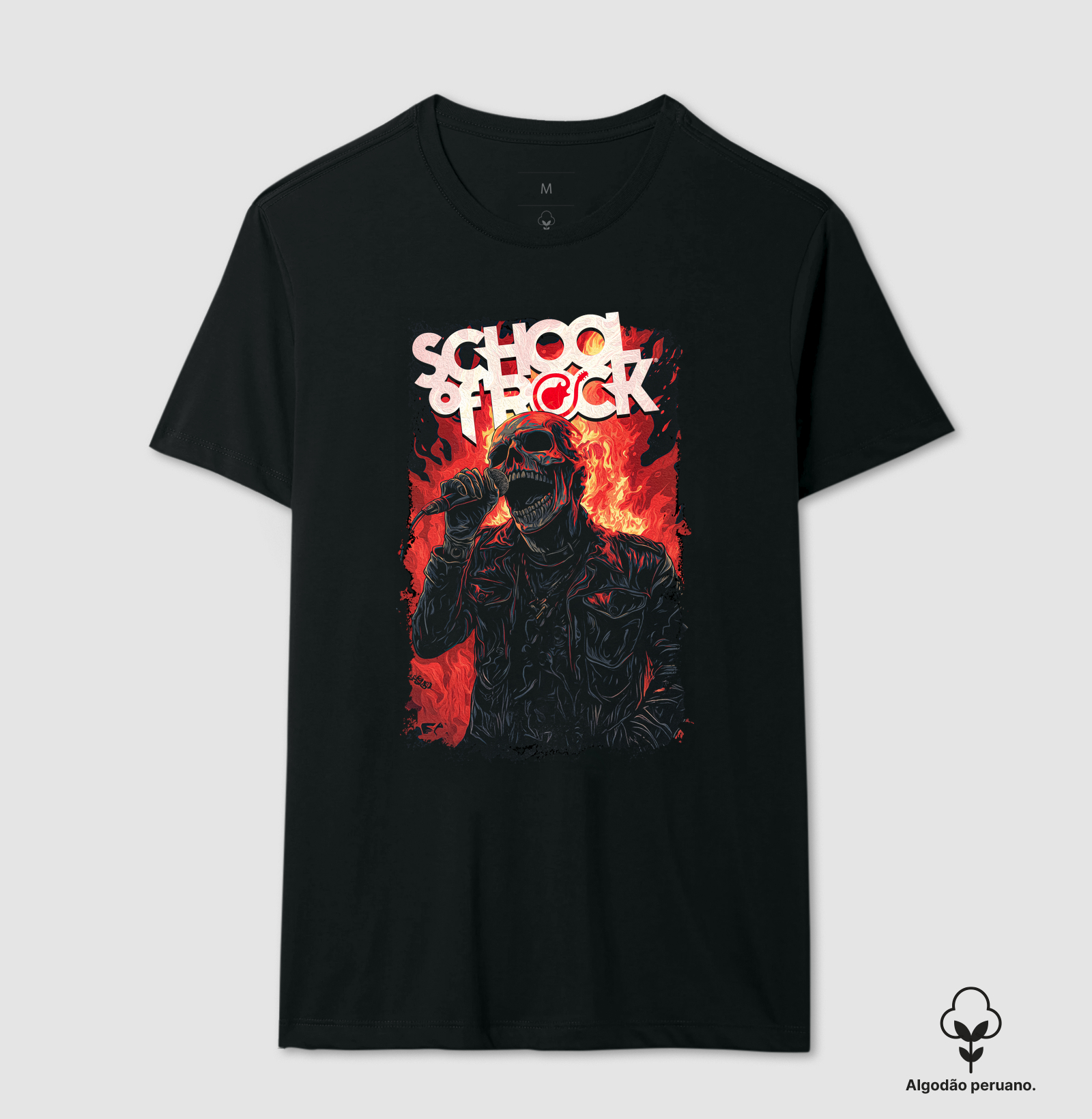 Skulls Of Rock Vocalist - Produto Premium - Algodão Peruano