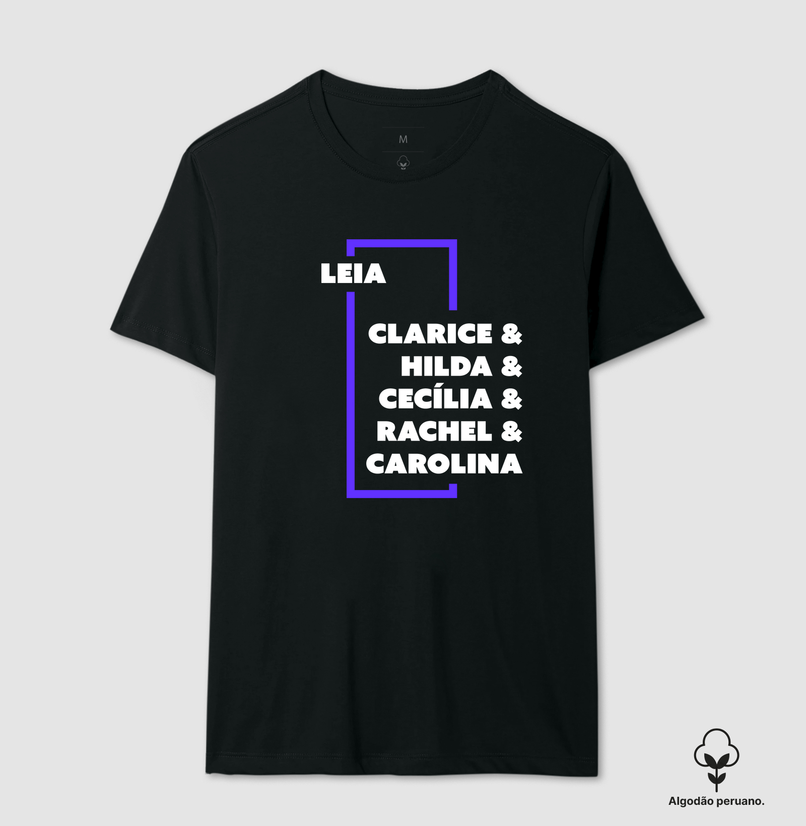Camiseta Algodão Peruano - Escritoras Brasileiras