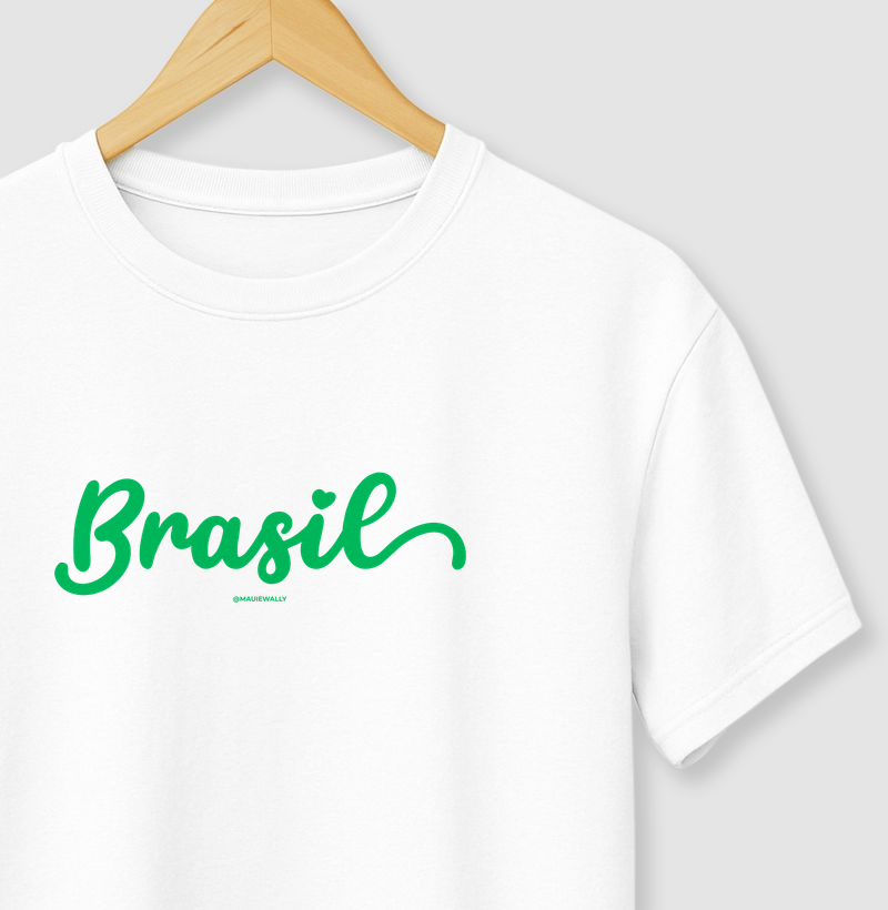 Brasil cursiva verde
