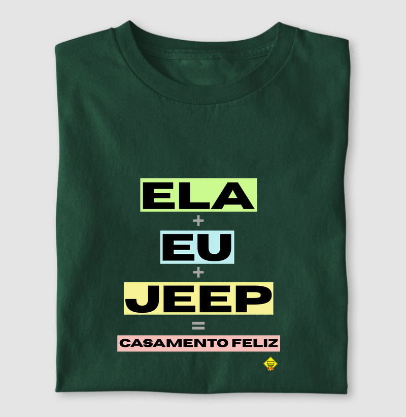 Ela + Eu + Jeep + Casamento feliz