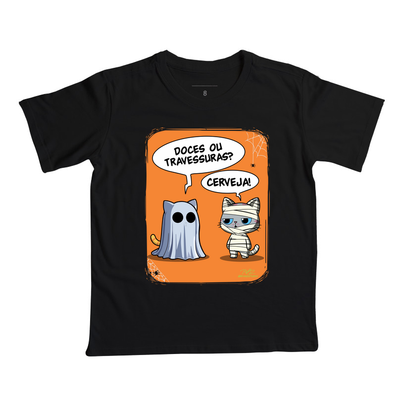 Camiseta Gato Sincero Halloween
