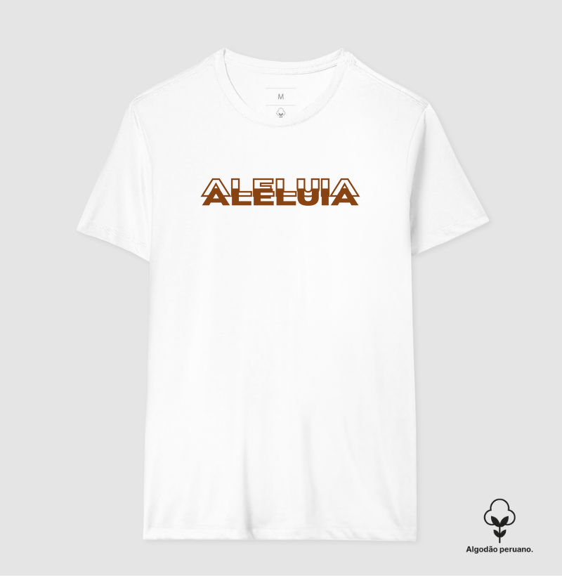 Camiseta Algodão Peruano Aleluia