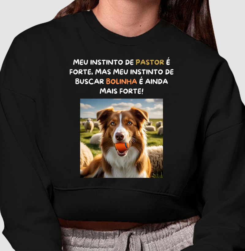 Meu instinto de buscar bolinha é forte