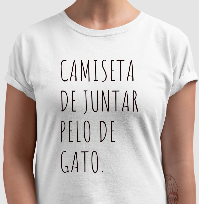 Camiseta de Juntar Pelo de Gato