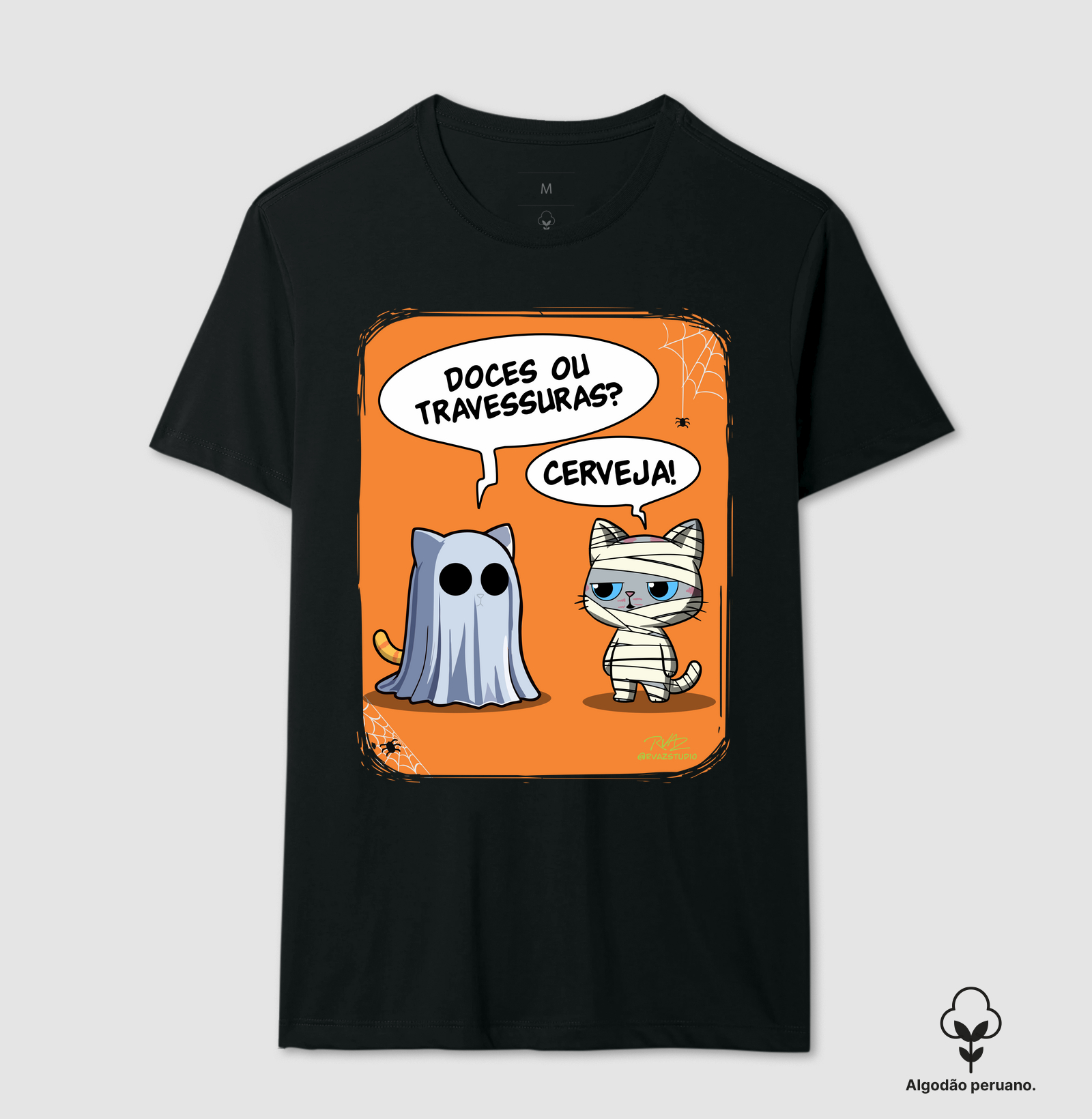 Camiseta Gato Sincero Halloween