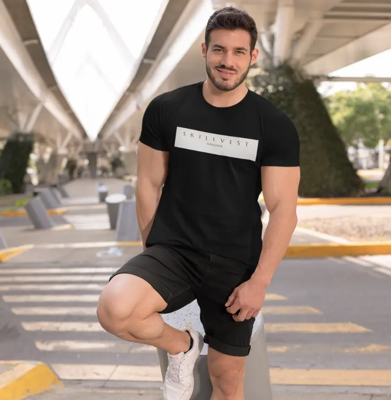 T-SHIRT SKILLVEST CAMOUFLAGE BLACK