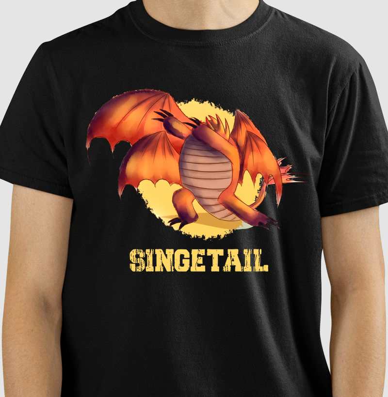 Camiseta Dab Cauda de Fogo (Singetail)