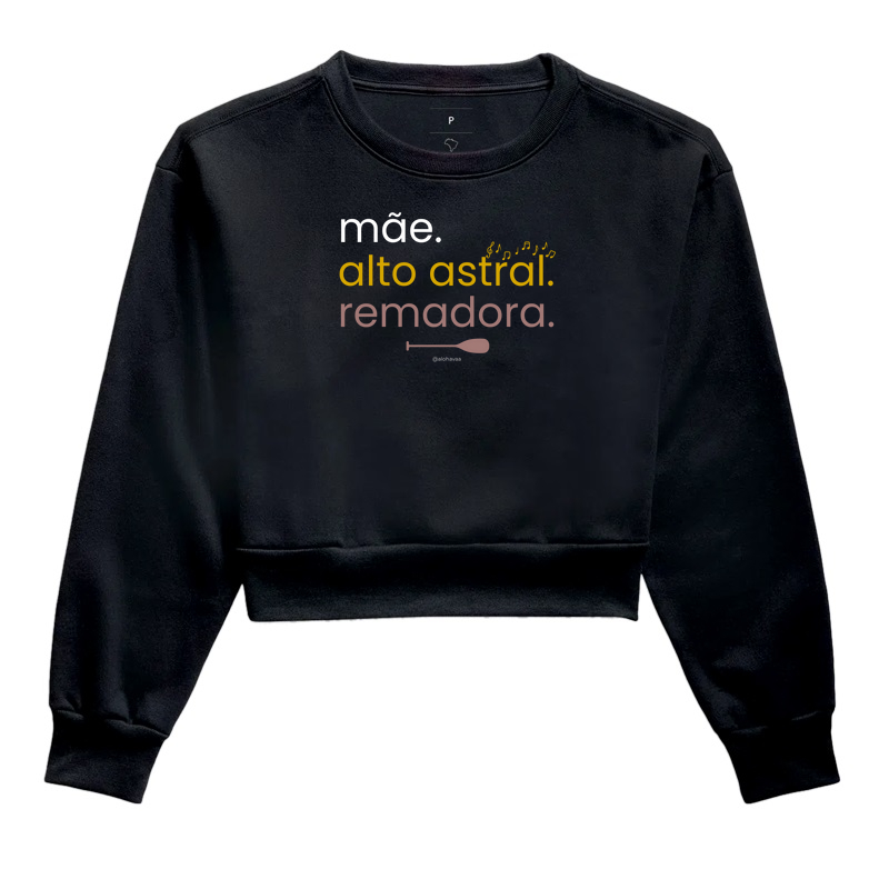 Mãe. Alto astral. remadora.