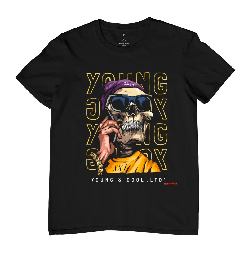 T-shirt Caveira Young and Cool