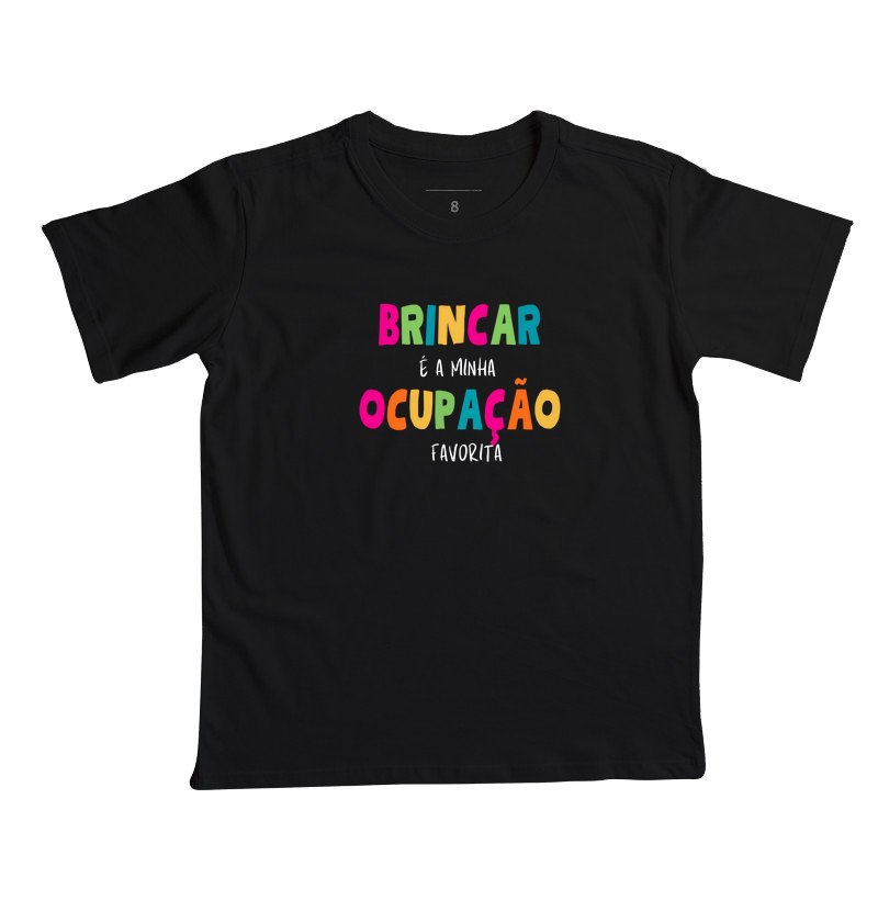 Camiseta Mini | Brincar é minha ocupação favorita