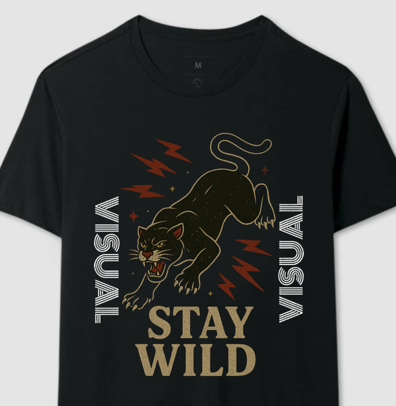 Camiseta Stay Wild - Visual
