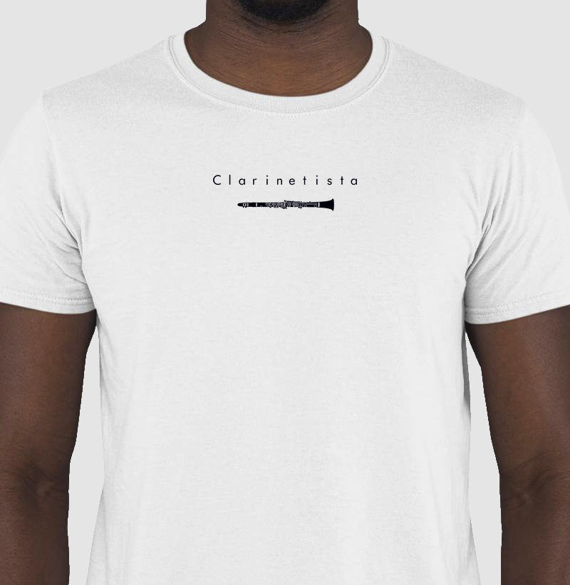 Camiseta Clarineta Minimalista - M1