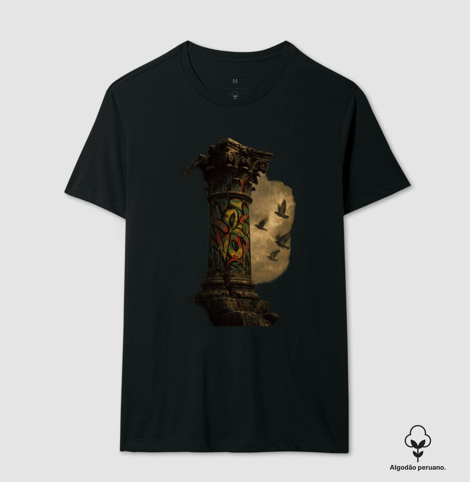 Camiseta "Roma e Concreto" – A Eternidade nas Ruínas