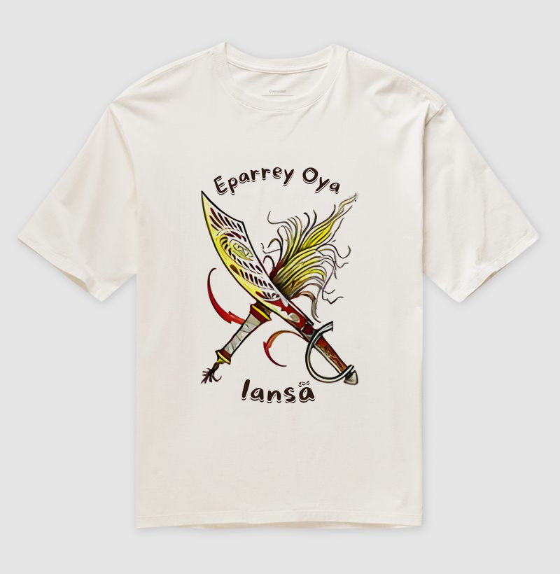 Camiseta Oversize Eparrey Oyá 100% Algodão
