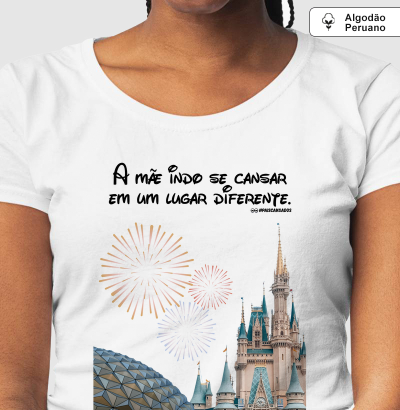A mãe indo se cansar