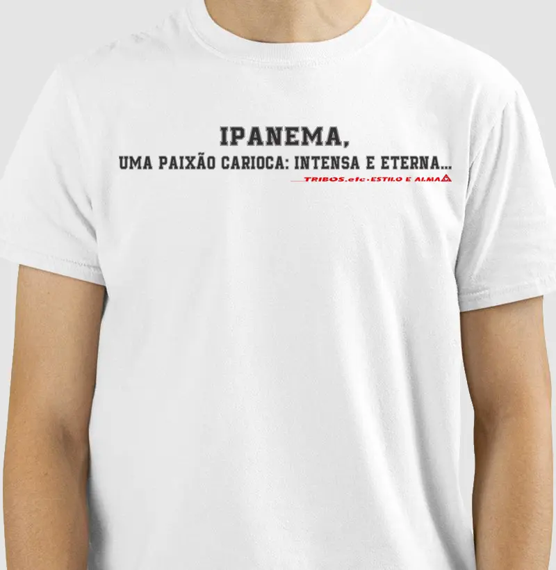 CAMISETA RESERVA.INK MASCULINA E FEMININA TRIBOS.etc MINIMALISTA IPANEMA, UMA PAIXÃO CARIOCA