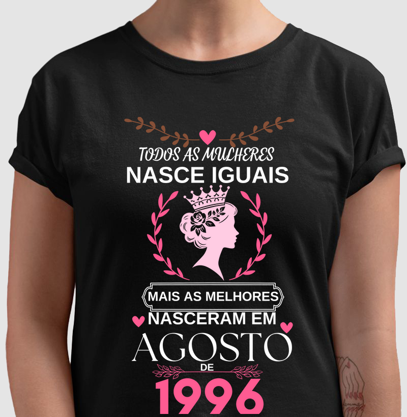 camisa feminina todas as mulheres nascem igual