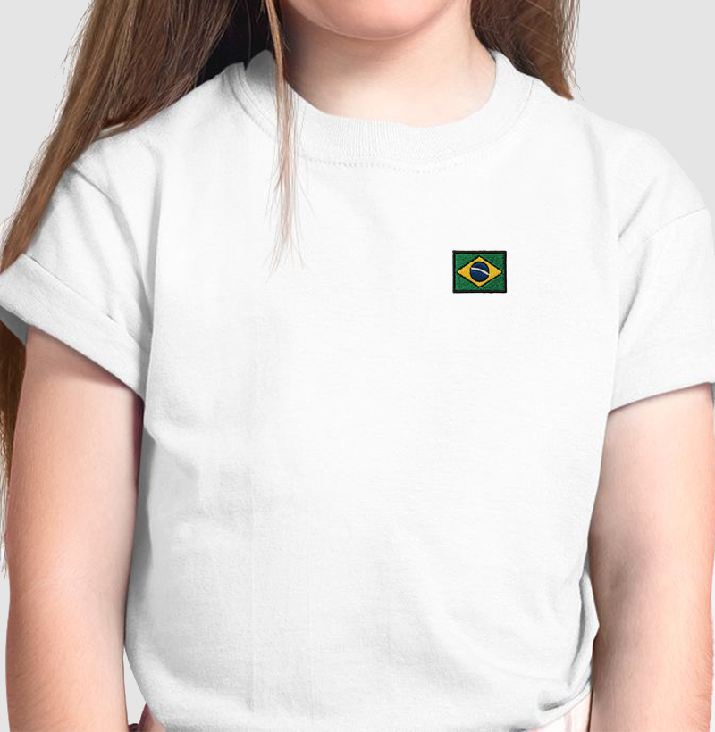 CAMISETA INFANTIL BANDEIRA BRASIL