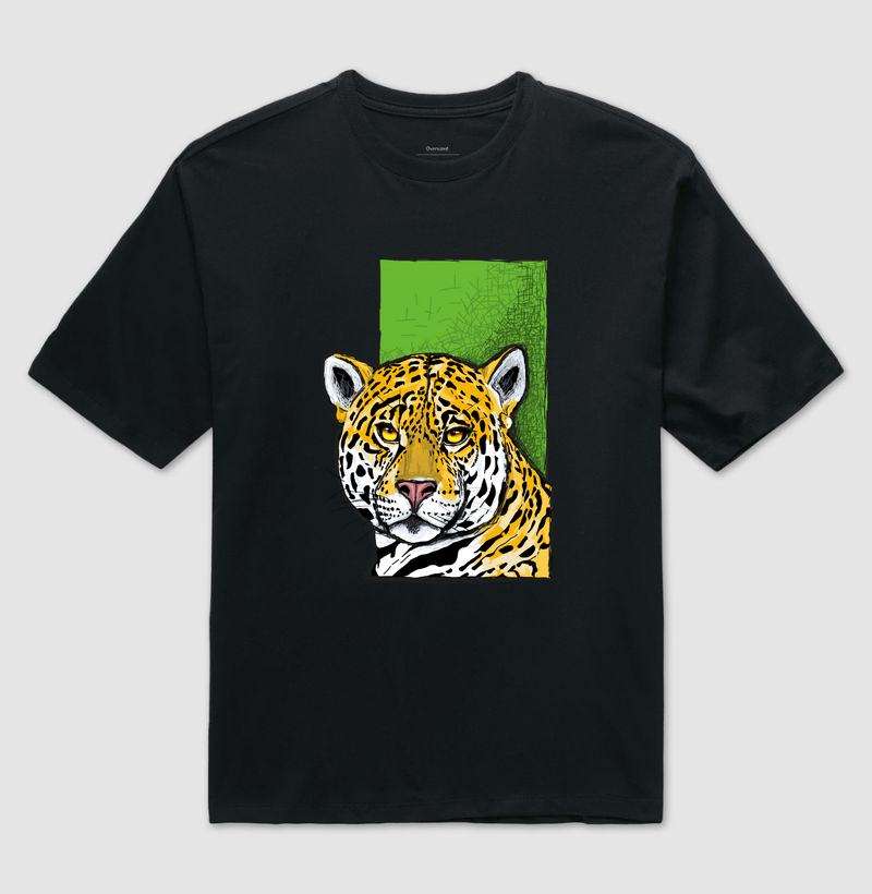 Camiseta Oversized Onça Pintada