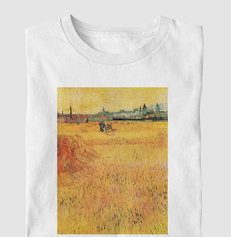 Wheat field with View of Arles