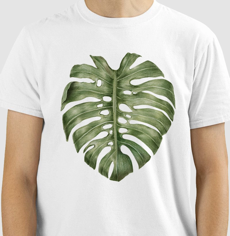 Camiseta Monstera Verde