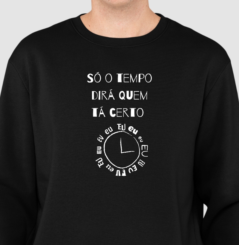Moletom Suéter Slim Tempo