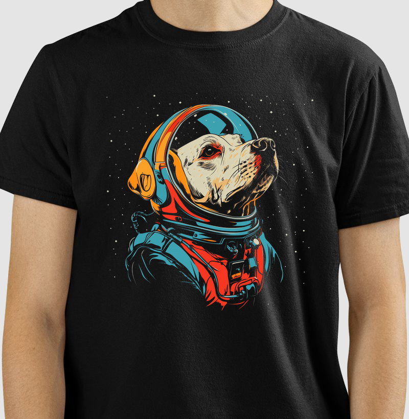 Camiseta Astronauta Canino