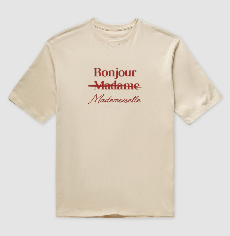 Camiseta Oversized Bonjour 