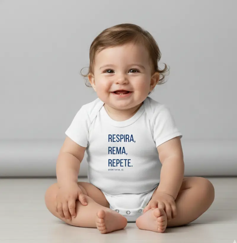 Respira, rema e repete. - Body Infantil