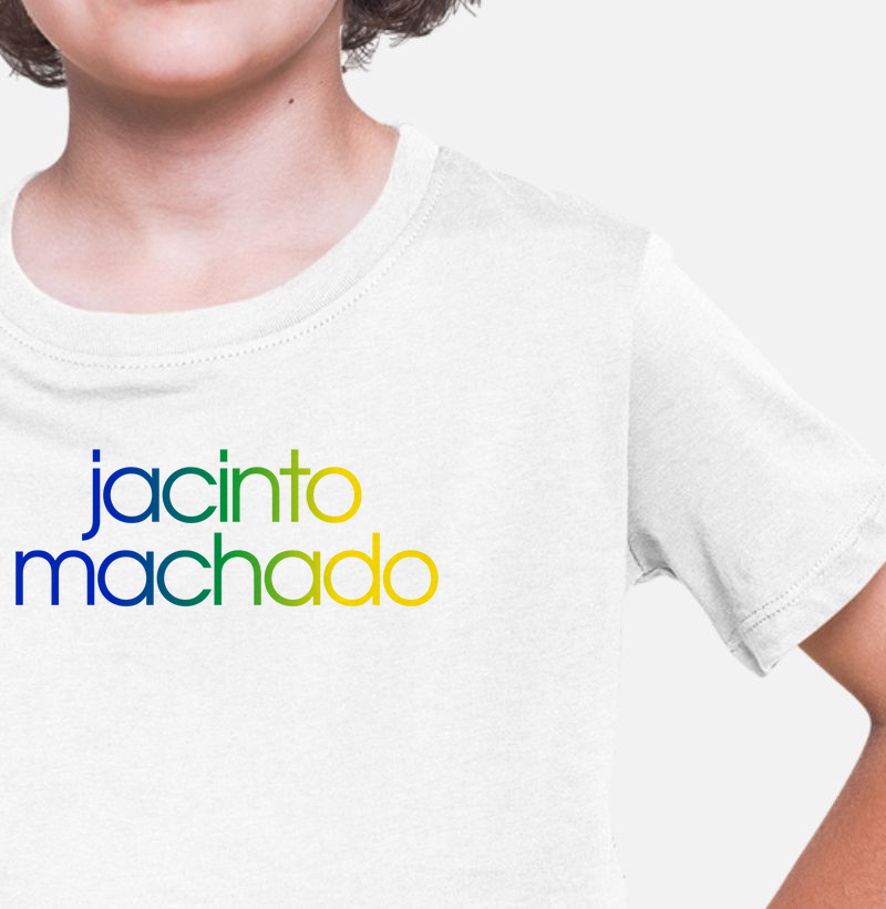 Camiseta Infantil Jacinto Machado Cores da Bandeira
