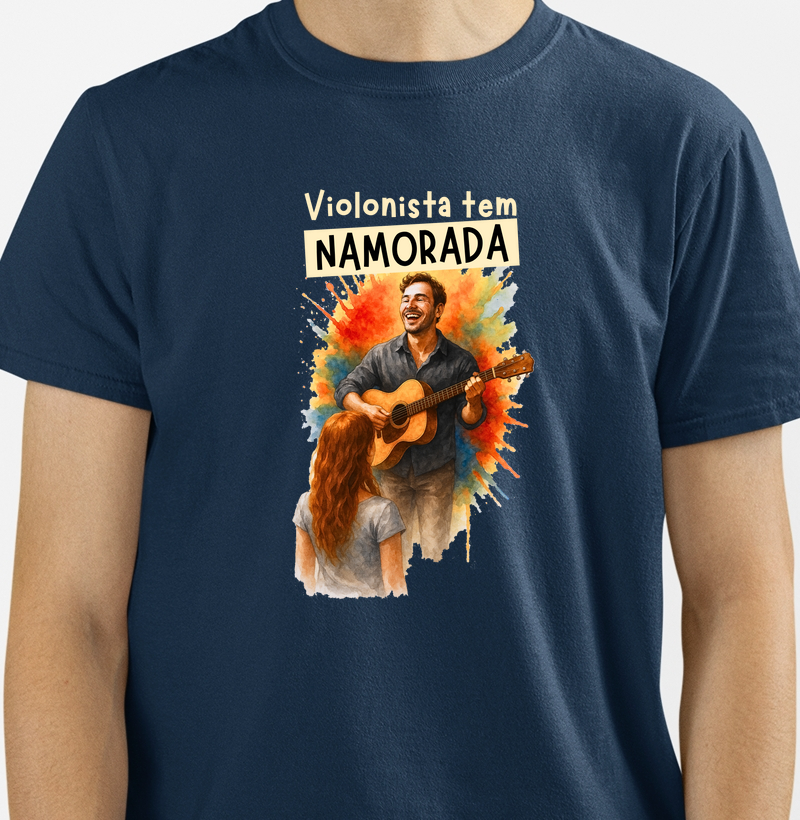 Camiseta Violonista tem Namorada