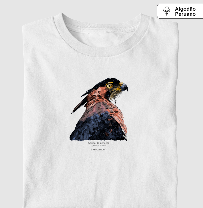 Rapinas Inky - Gavião-de-penacho - Algodão Peruano