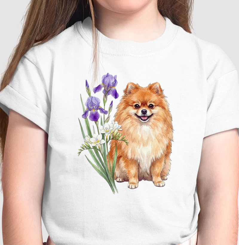 Spitz Alemão Floral Alegria