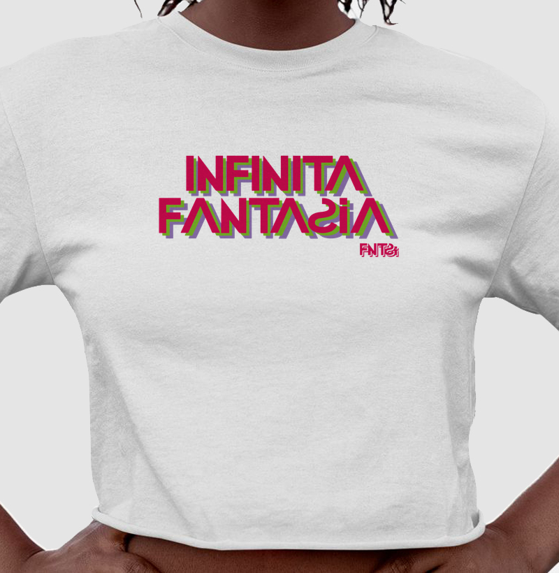 CROPPED "INFINITA FANTASIA" / LETTERING MÉDIO