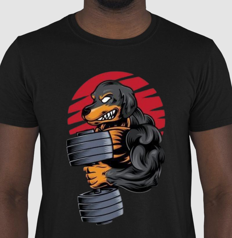 Camiseta Dog strong