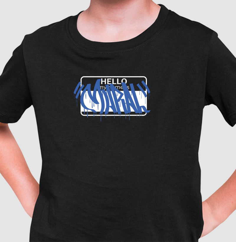 Mural "My Name Is" Azul