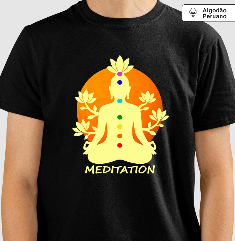 SKU 00011 - Meditação Sete Chakras (algodão peruano)