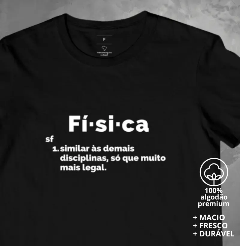 Camiseta Verbete Física