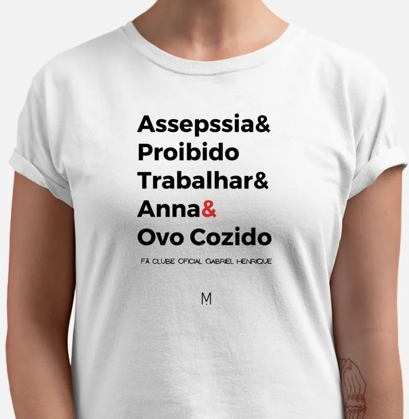 Gabriel Henrique - Grupão - Camiseta UNISSEX e Baby Look Feminina - Melhores Tretas - Fã Clube Oficial