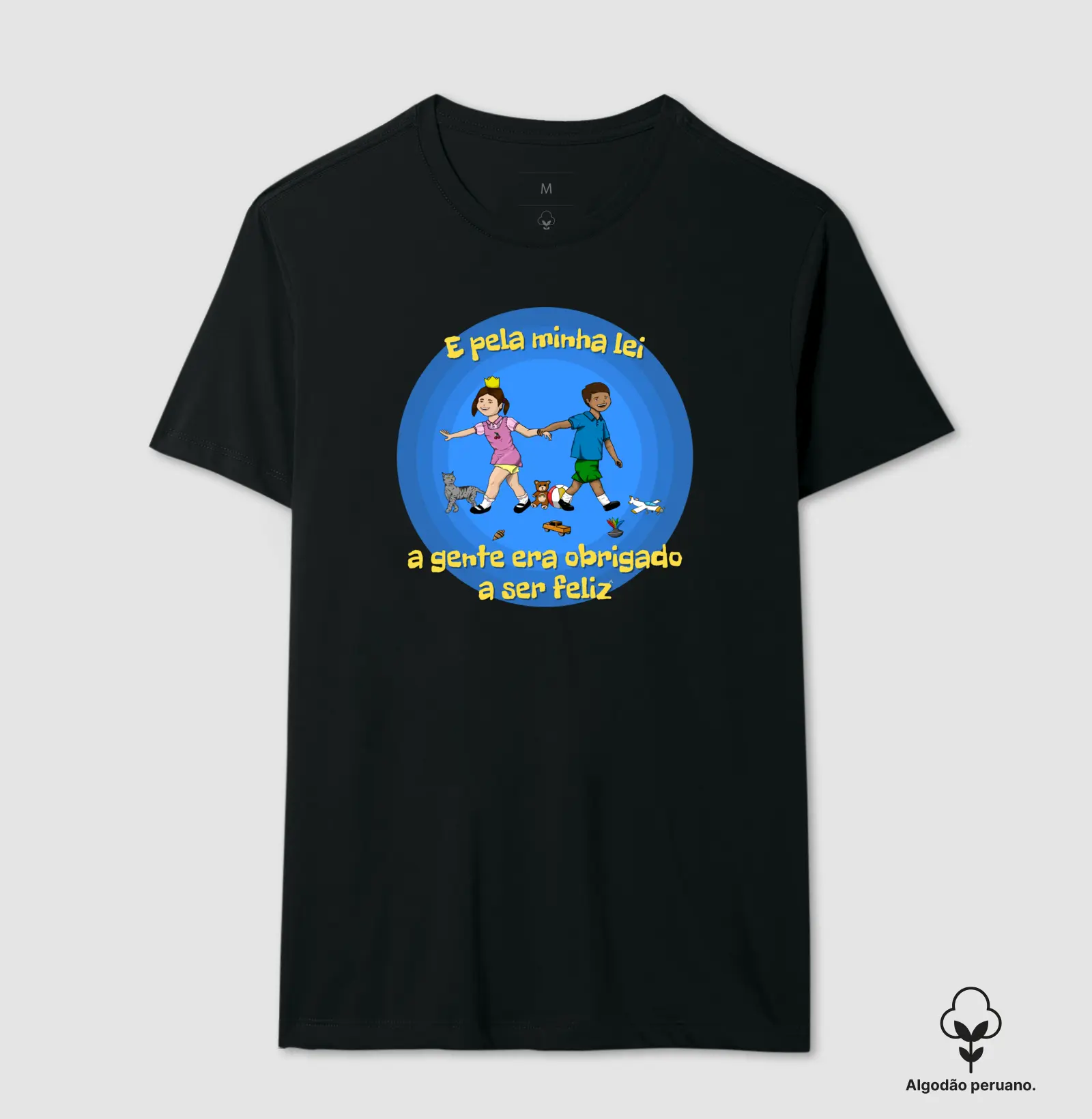 Camiseta de Algodão Peruano "Pela Minha Lei 2"