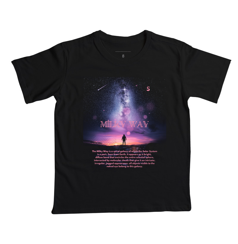 Via Láctea, a nossa galáxia. Camiseta Supernova Estampada 