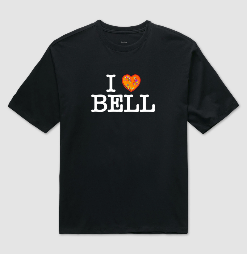 Camiseta Oversized Axé - I Love Bell