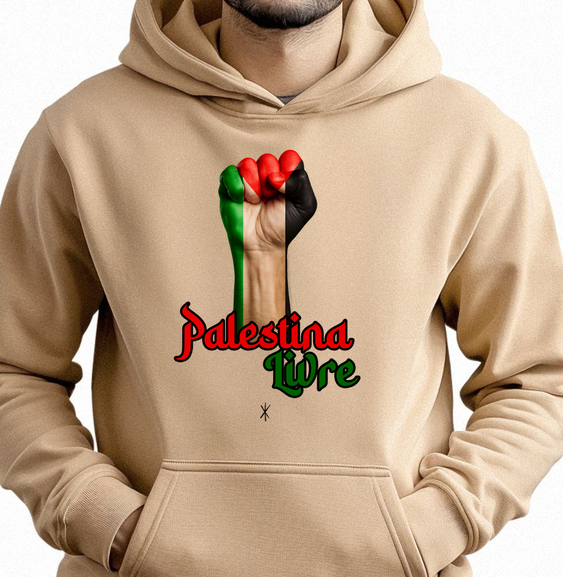 Camiseta Palestina Livre punho