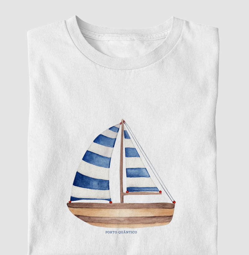 Camiseta Feminina 100% Algodão - Brisa do Mar
