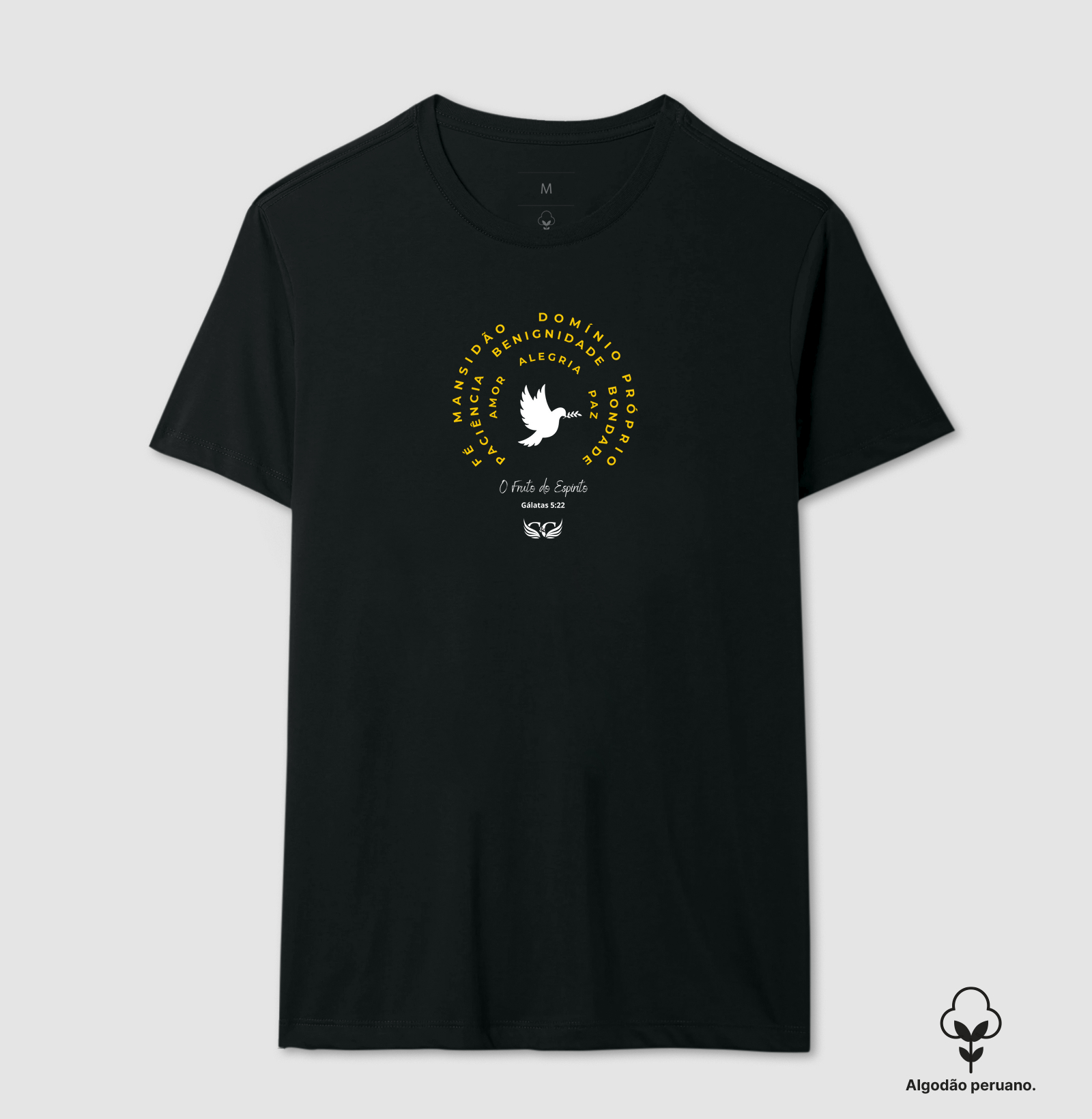 Camiseta Personalizada O Fruto do Espírito. Gálatas 5.22